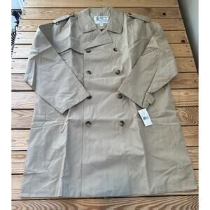 NWT London Fog Trench Coat Size 2XL Men’s Khaki